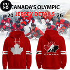Canada Hockey x Canada Olympic 2026 Hockey Red Hoodie Shirt
