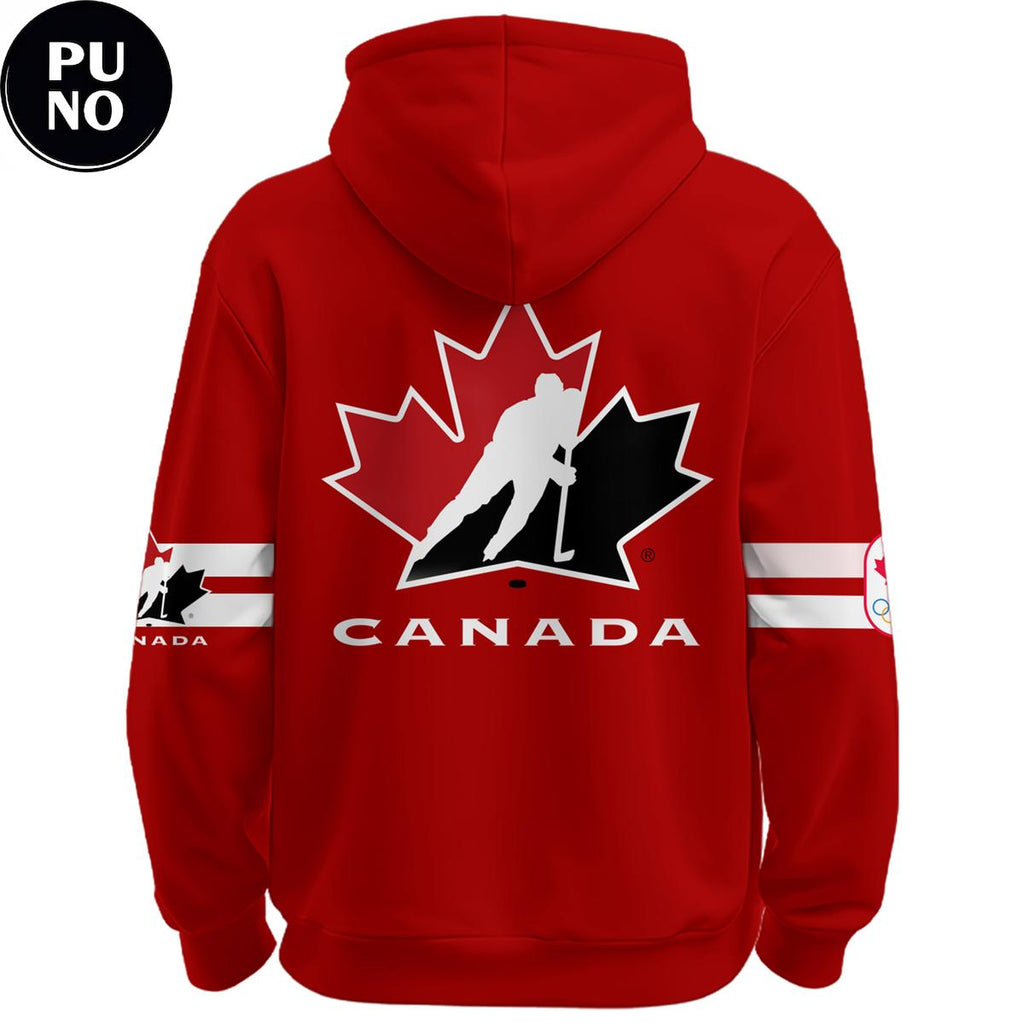 Canada Hockey x Canada Olympic 2026 Hockey Red Hoodie Shirt