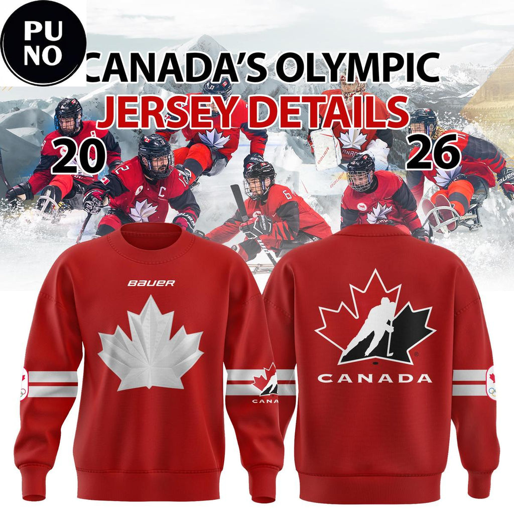 Canada Hockey x Canada Olympic 2026 Hockey Red Hoodie Shirt