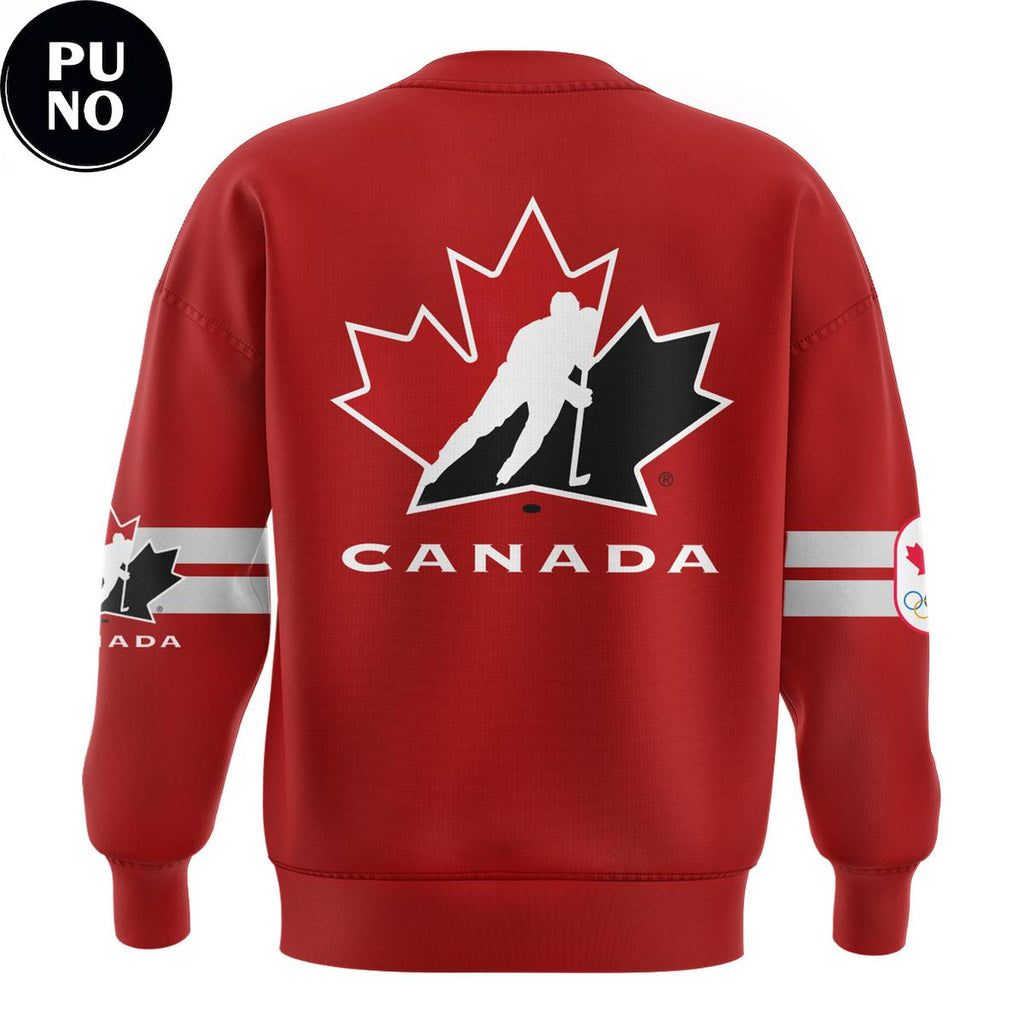Canada Hockey x Canada Olympic 2026 Hockey Red Hoodie Shirt