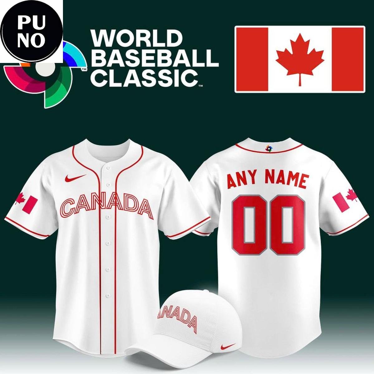 Canada National Baseball Team 2026 World Baseball Classic Personalized Baseball Jersey