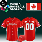 Canada National Baseball Team 2026 World Baseball Classic Personalized Baseball Jersey
