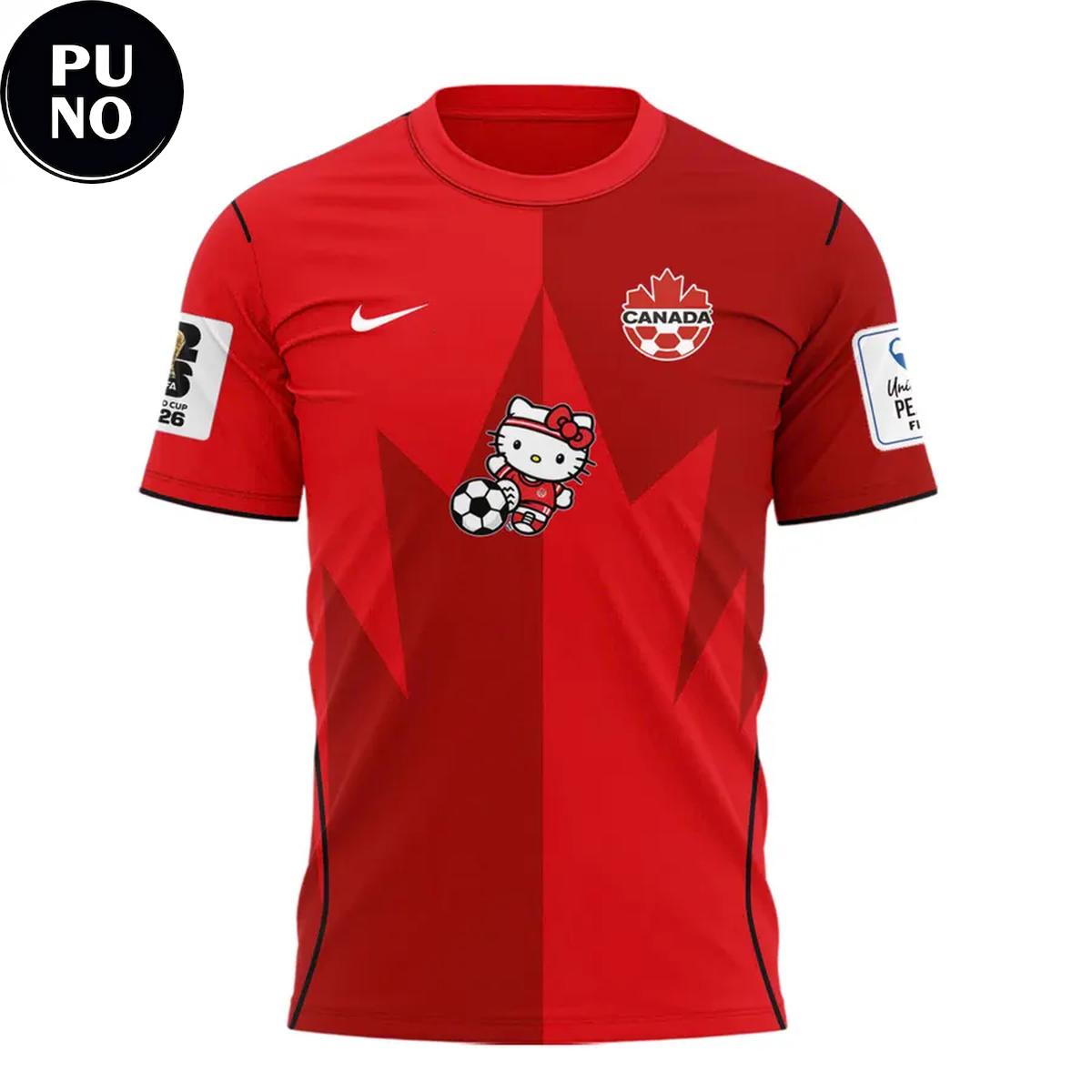 Canada National Soccer x Hello Kitty FiFa World Cup 2026 T-shirt