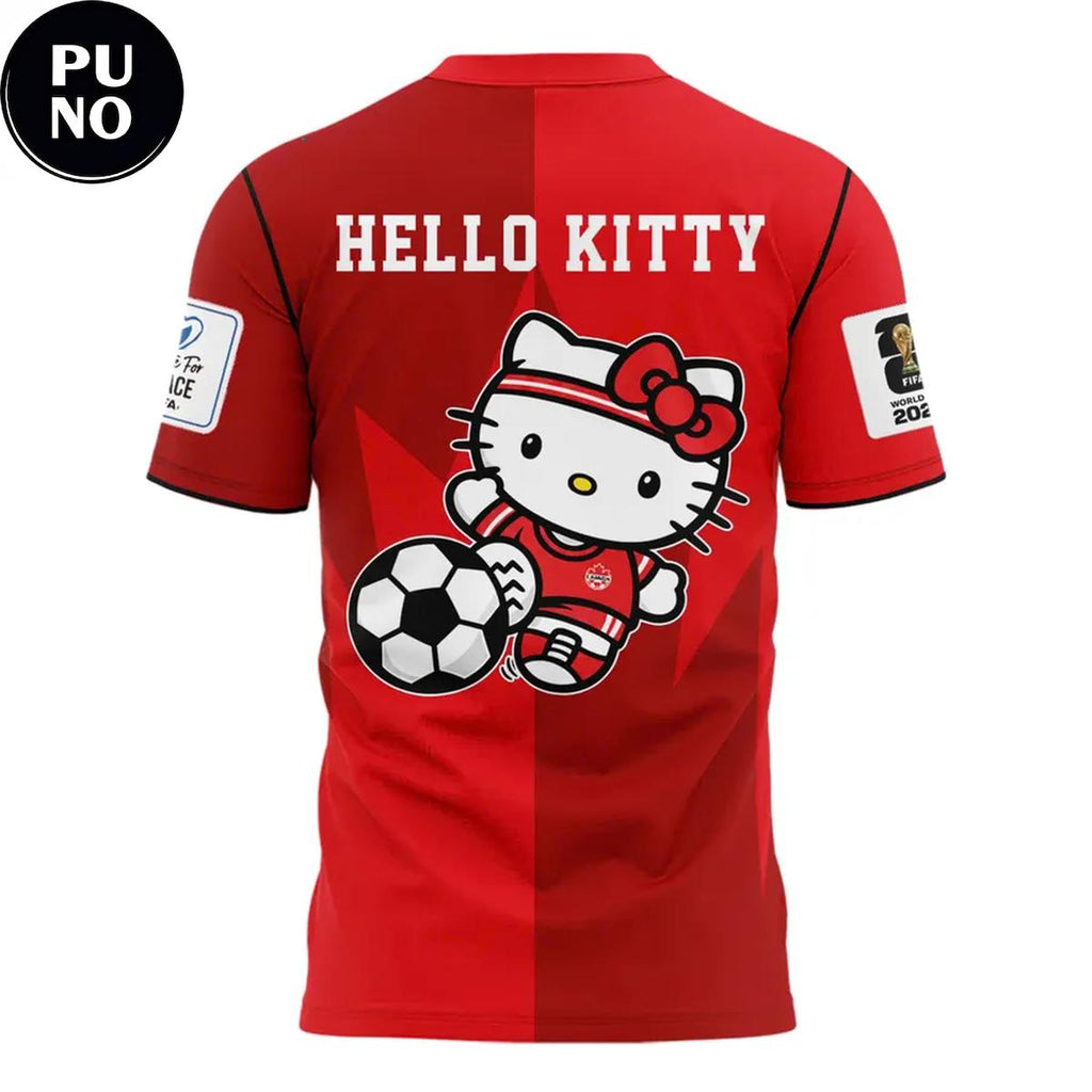 Canada National Soccer x Hello Kitty FiFa World Cup 2026 T-shirt