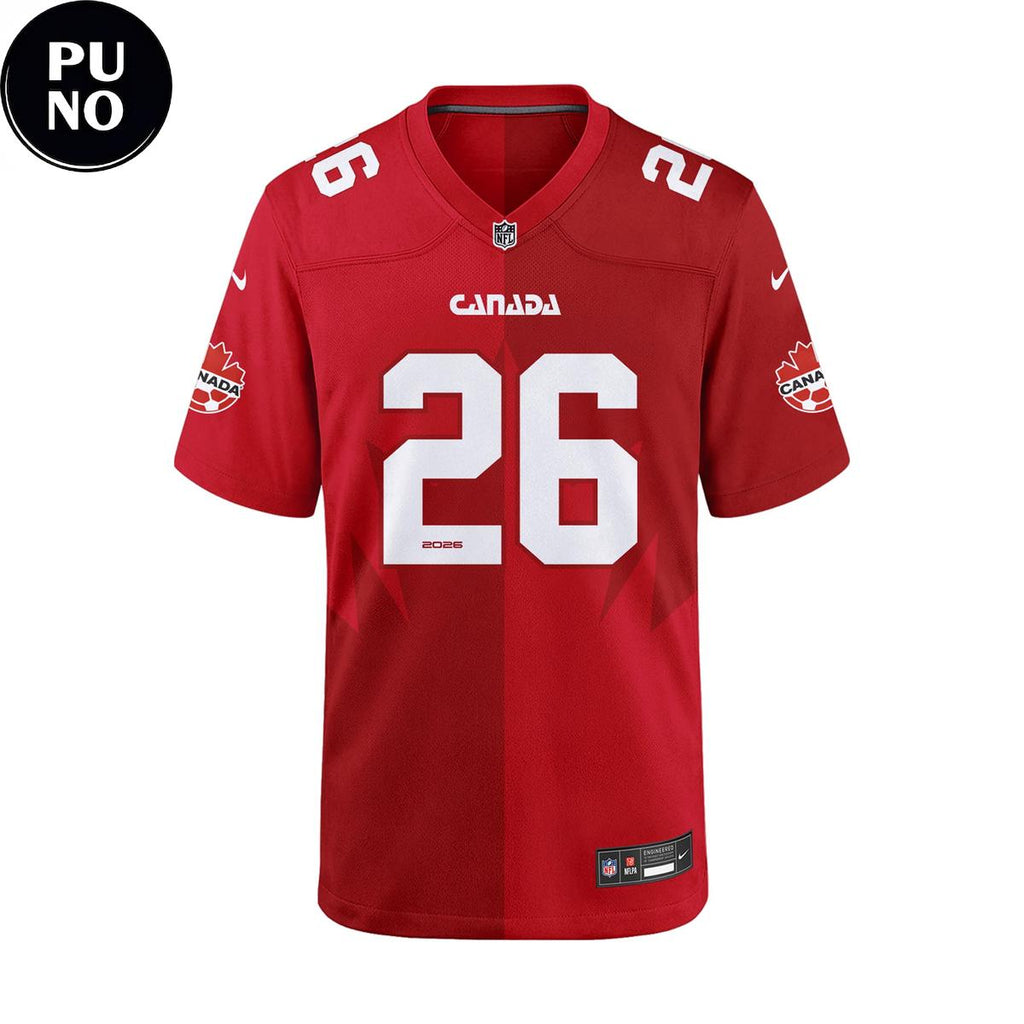 Canada National Team 2026 World Cup Personalized Football Jersey