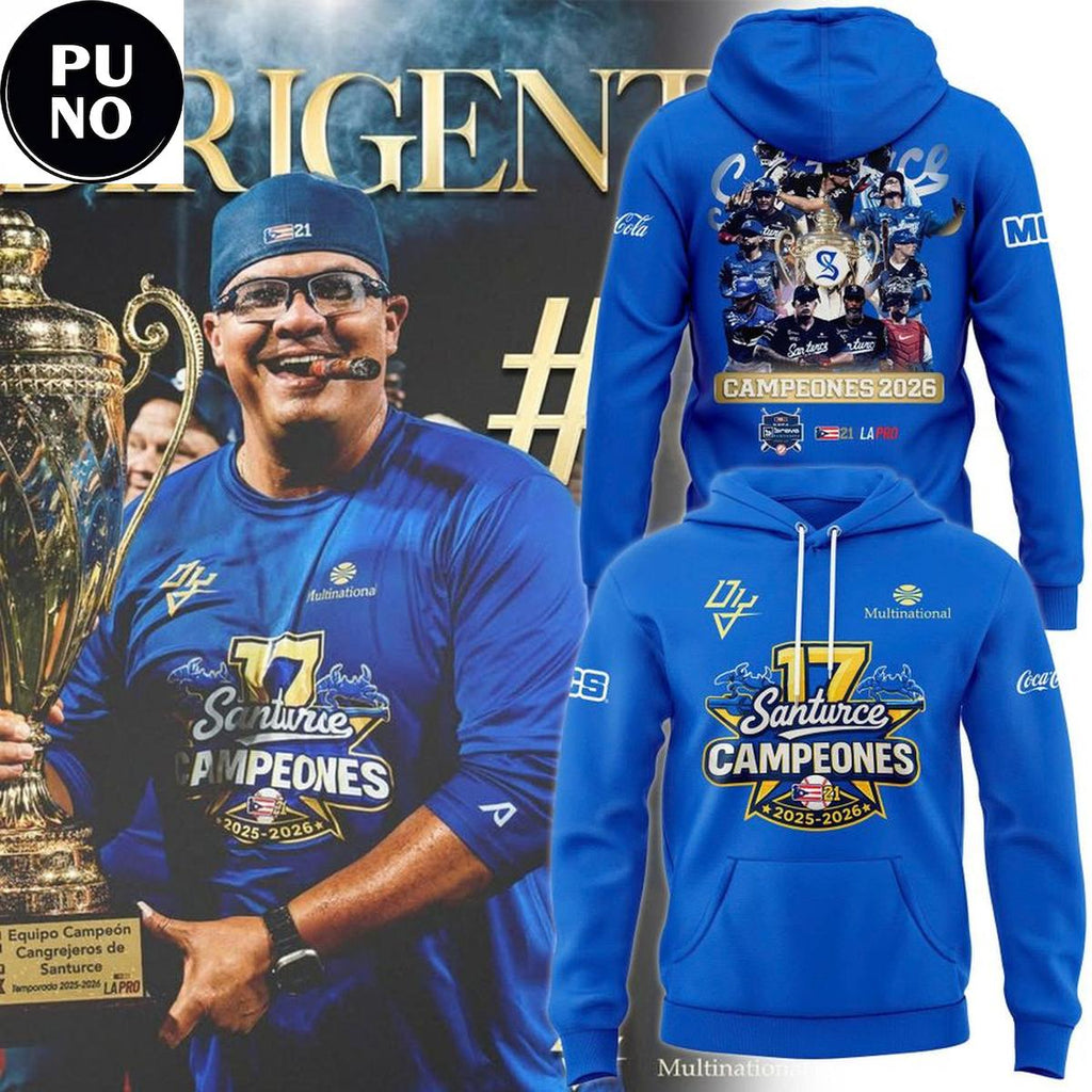 Cangrejeros de Santurce 2026 Campeon de la LBPRC Hoodie T-Shirt