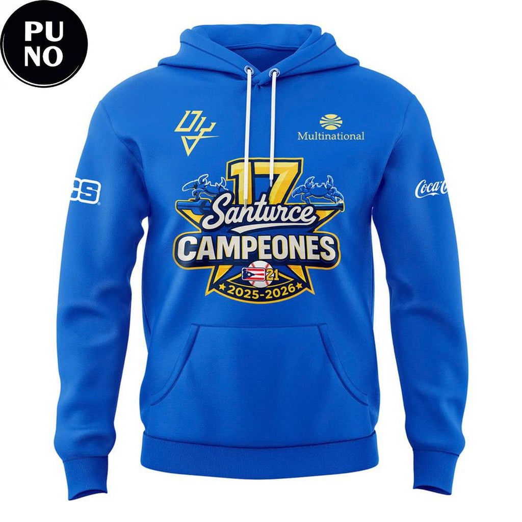 Cangrejeros de Santurce 2026 Campeon de la LBPRC Hoodie T-Shirt