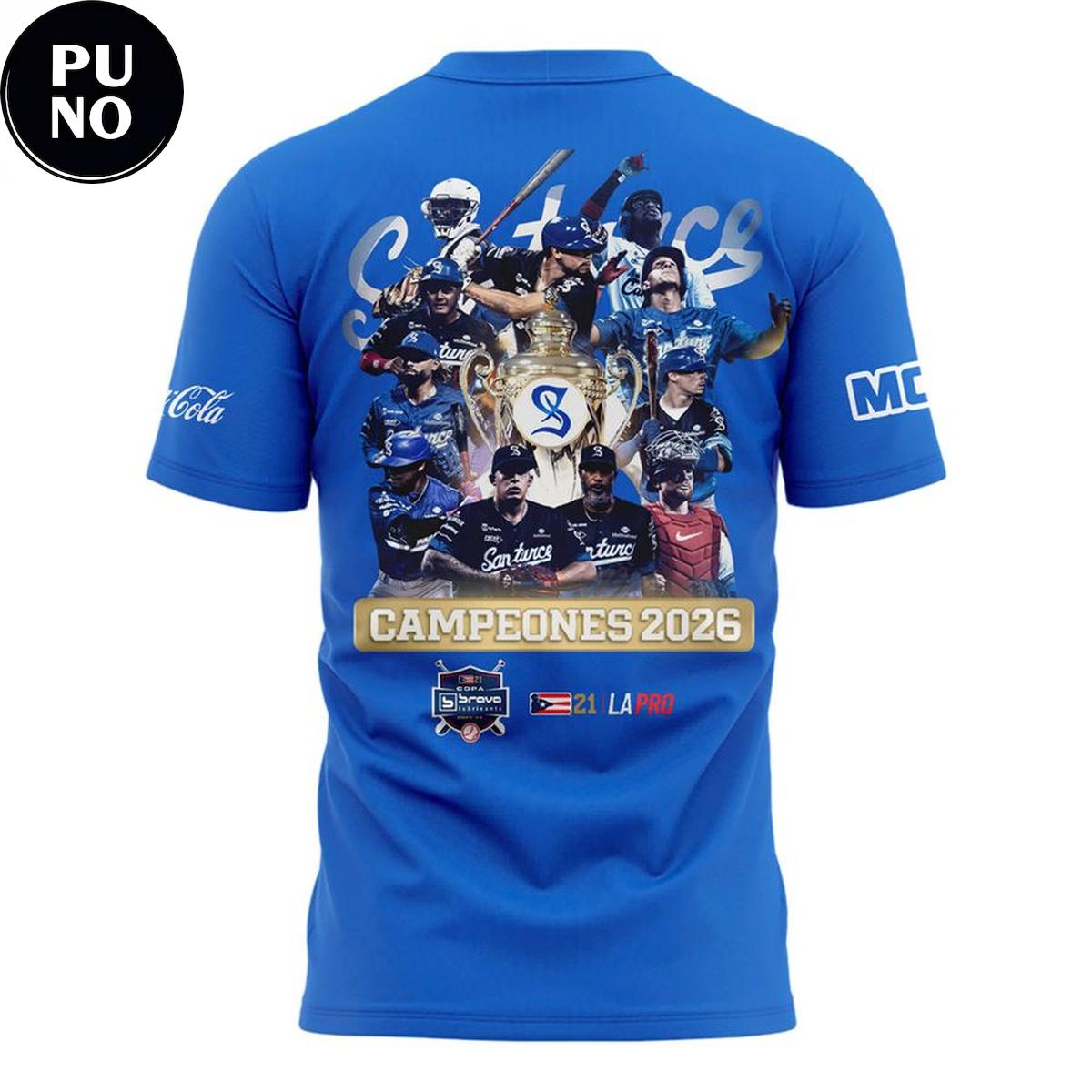 Cangrejeros de Santurce 2026 Campeon de la LBPRC Hoodie T-Shirt