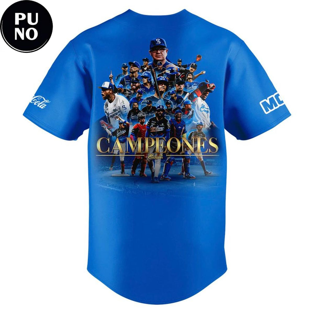 Cangrejeros de Santurce 2026 Campeon de la LBPRC Locker Room Baseball Jersey