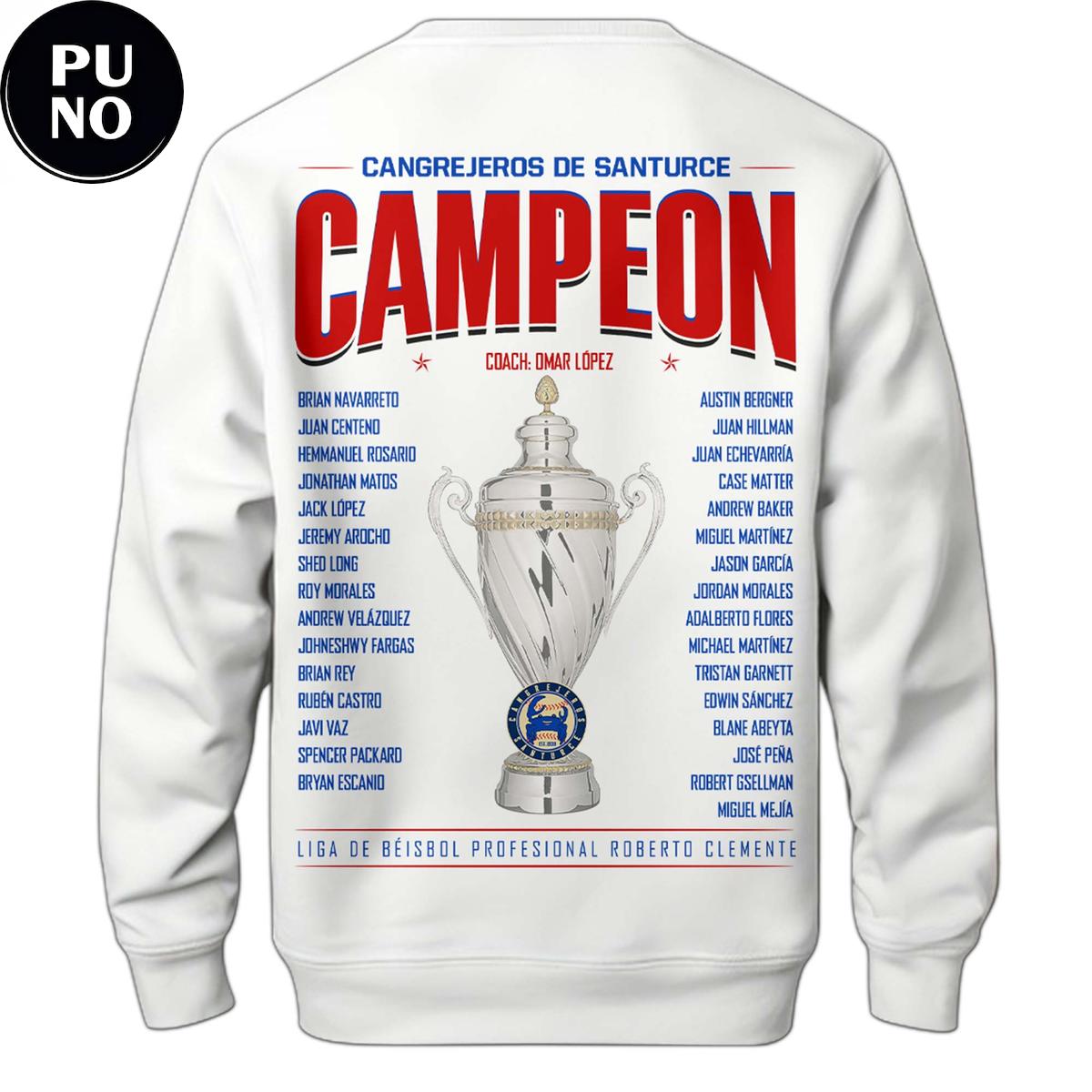 Cangrejeros de Santurce Campion Serie Final 2026 Hoodie Shirt