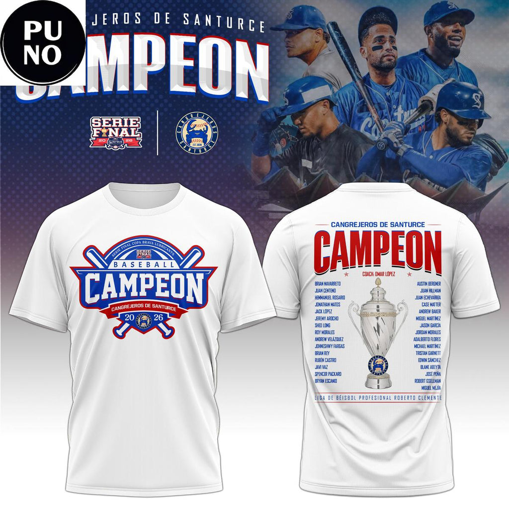 Cangrejeros de Santurce Campion Serie Final 2026 Hoodie Shirt