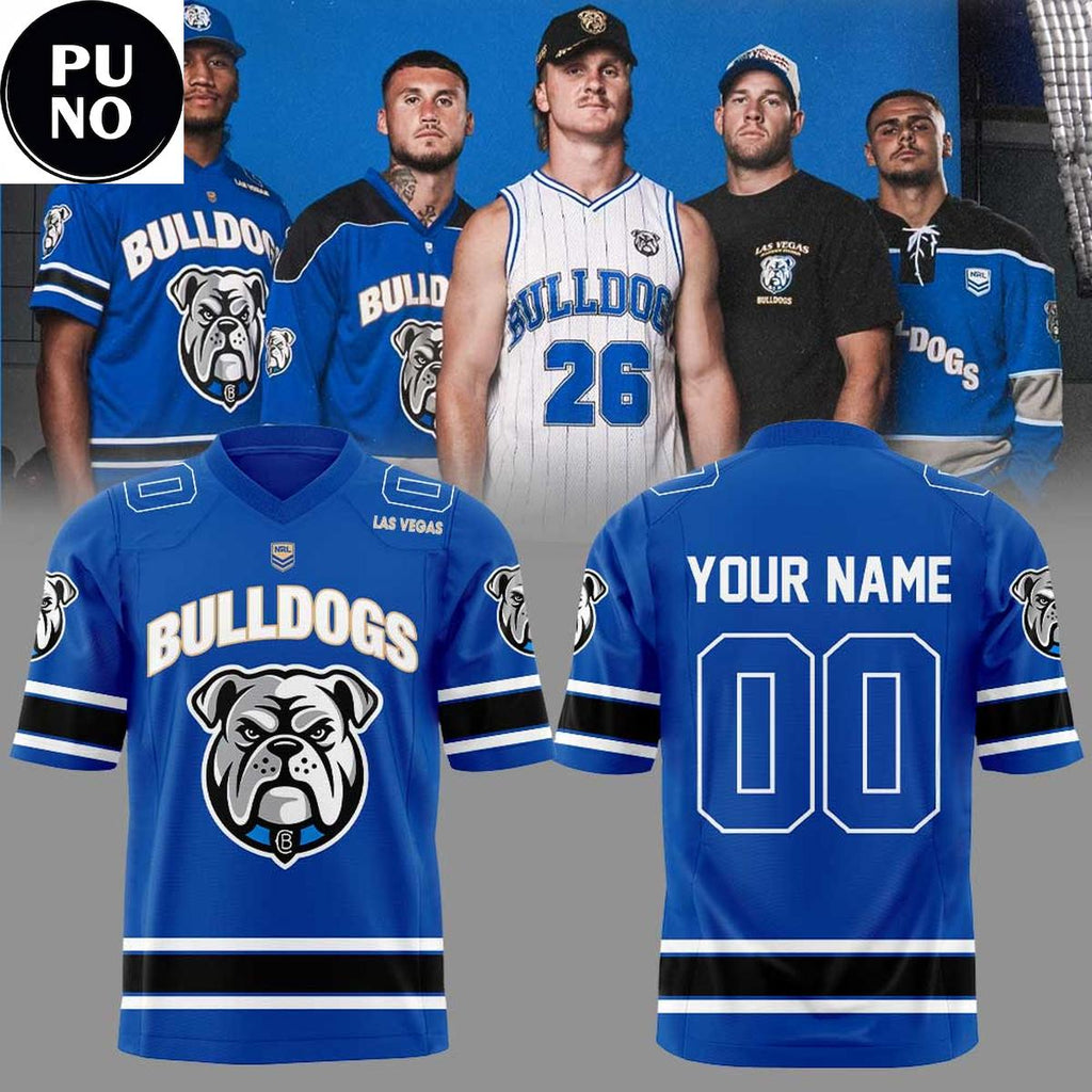 Canterbury-Bankstown Bulldogs NRL 2026 Las Vegas Personalized Football Jersey
