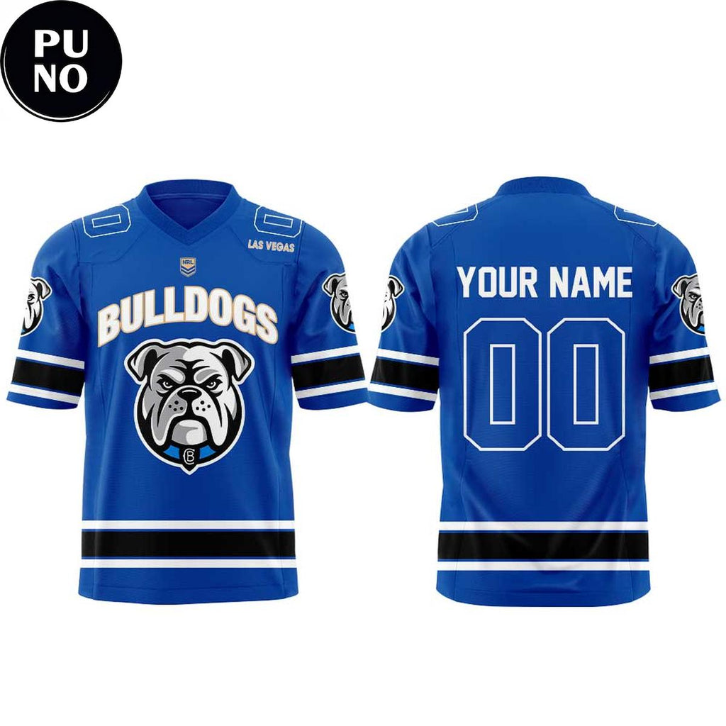 Canterbury-Bankstown Bulldogs NRL 2026 Las Vegas Personalized Football Jersey