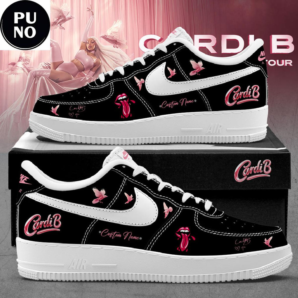 Cardi B Little Miss Drama Tour 2026 Custom Name Air Force 1 Shoes