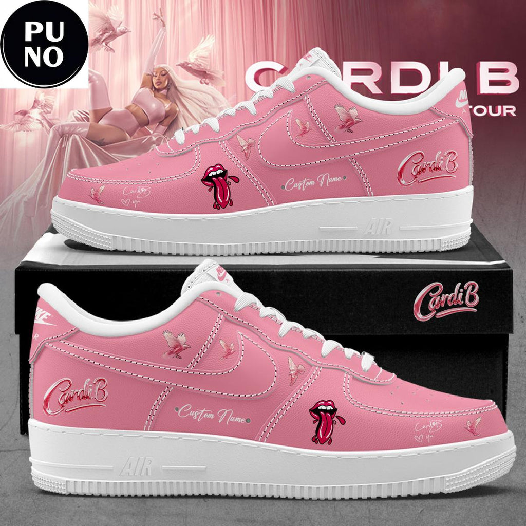 Cardi B Little Miss Drama Tour 2026 Custom Name Air Force 1 Shoes