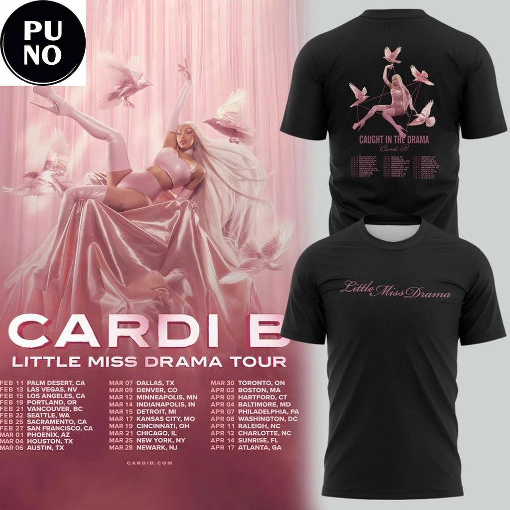 Cardi B Little Miss Drama Tour 2026 Hoodie T-Shirt