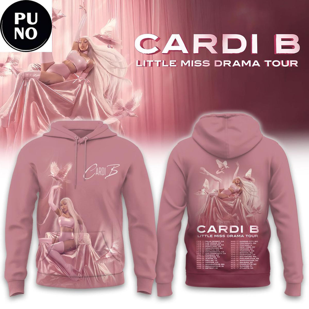 Cardi B Little Miss Drama Tour 2026 Schedule Hoodie Shirt