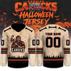 Cardiff Canucks 2026 Happy Halloween Night Limited Personalized Hockey Jersey