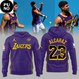 Carlos Alcaraz x LeBron James Los Angeles Lakers 2026 Australian Open Hoodie T-Shirt