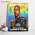 Carmelo Hayes And Still WWE NXT Champion At NXT Spring Breakin Wall Art Poster Canvas