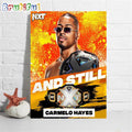 Carmelo Hayes And Still WWE NXT Champion Wall Art Poster Canvas