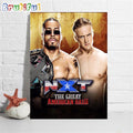 Carmelo Hayes Vs Ilja Dragunov At WWE NXT The Great American Bash Wall Art Poster Canvas