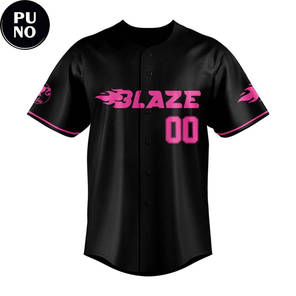 Carolina Blaze x Barbie Game Day 2026 Personalized Baseball Jersey