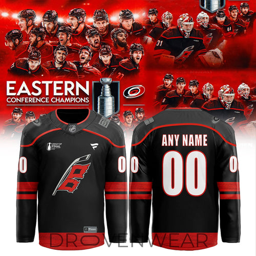Carolina Hurricanes 2026 Eastern Conference Champions Personalized Hockey Jersey