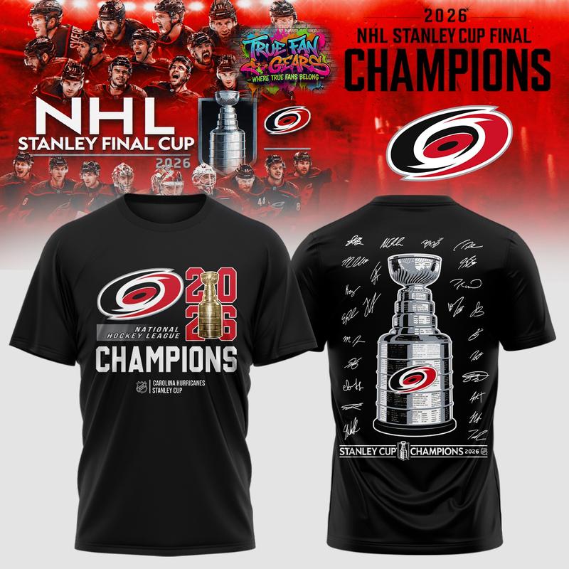 Carolina Hurricanes 2026 Stanley Cup Champions Limited Edition Tee Shirt