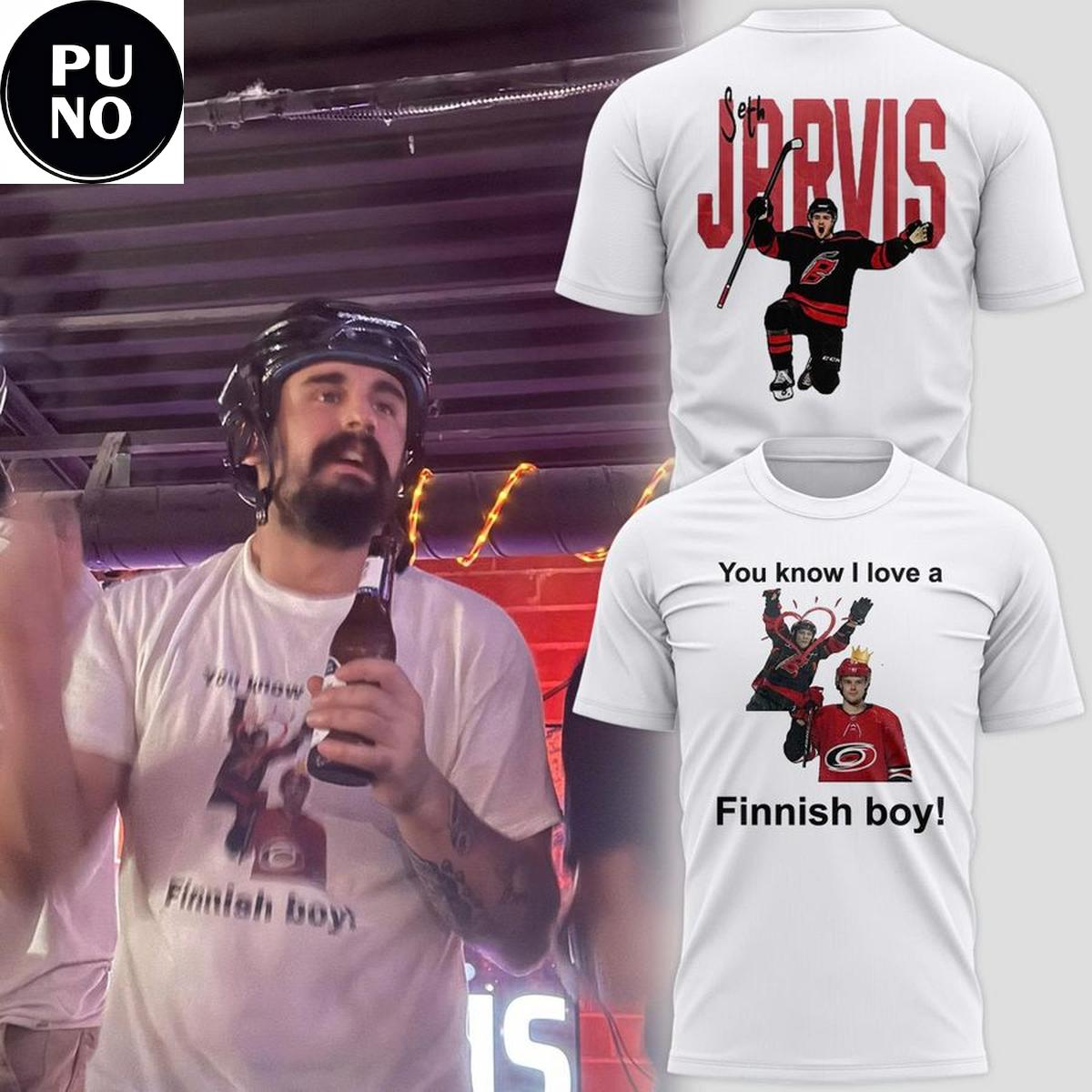 Carolina Hurricanes 2026 You Know I Love a Finnish Boy T-Shirt