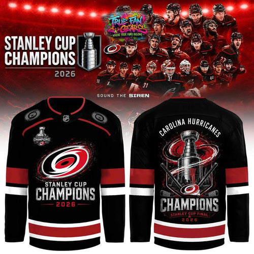 Carolina Hurricanes Champions 2026 Stanley Cup Hockey Jersey