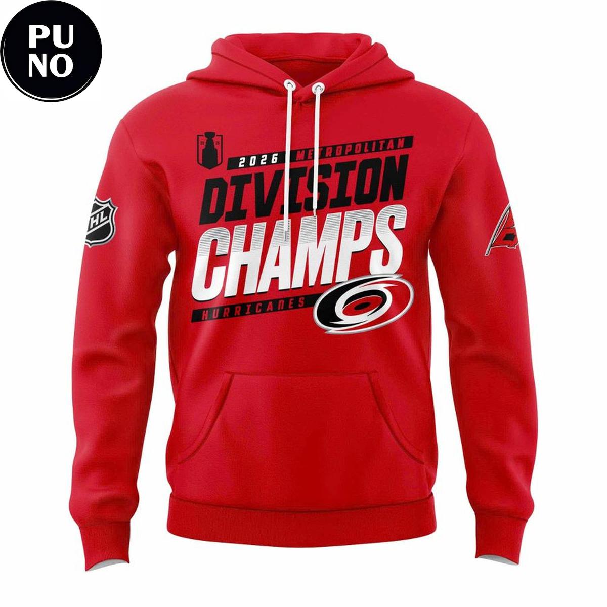 Carolina Hurricanes Metropolitan Division Champions 2026 Hoodie T-Shirt