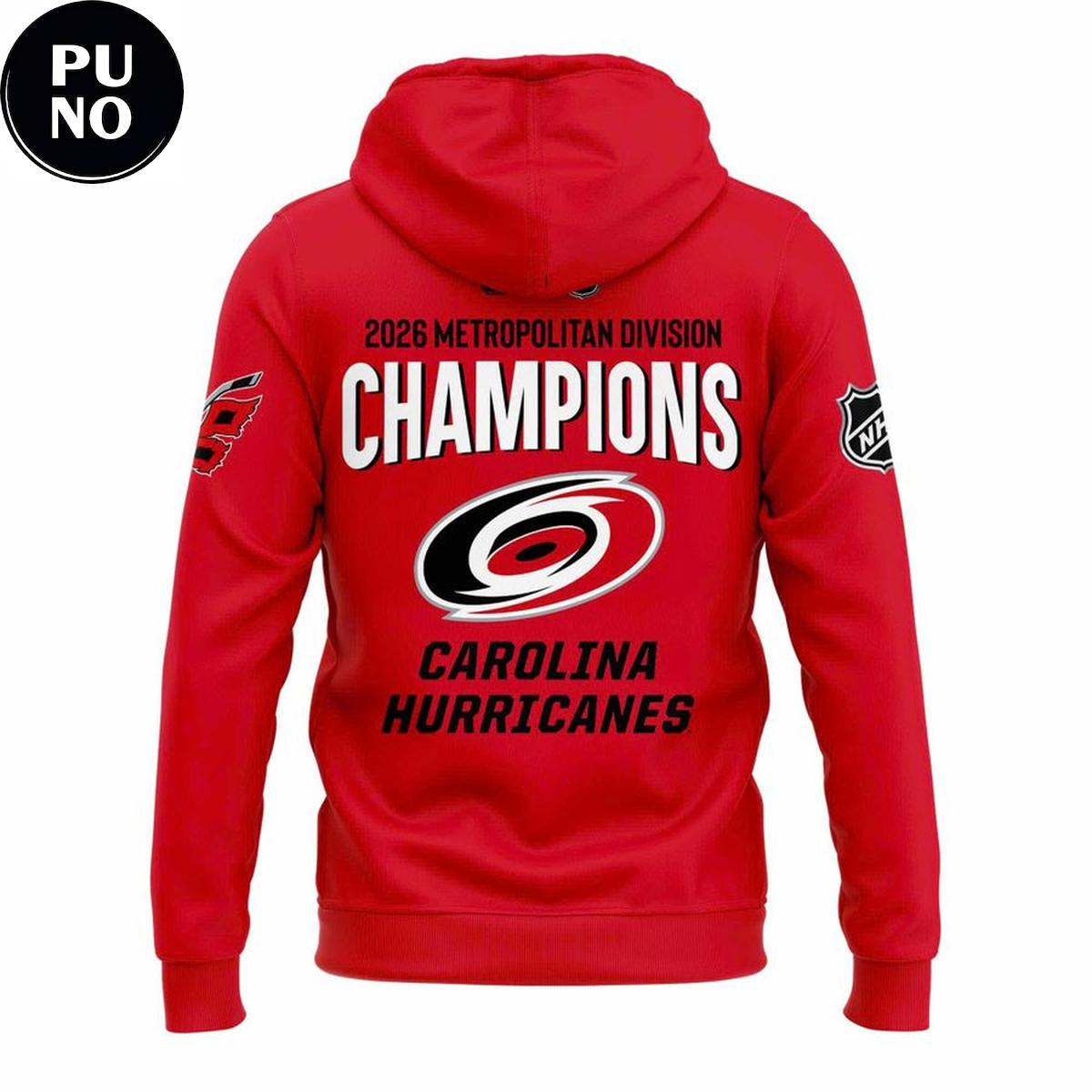 Carolina Hurricanes Metropolitan Division Champions 2026 Hoodie T-Shirt