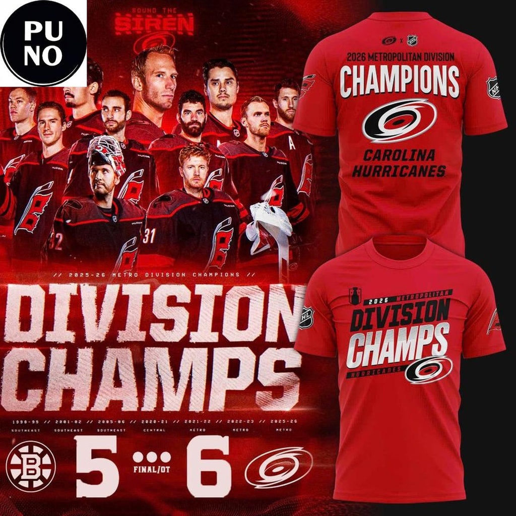 Carolina Hurricanes Metropolitan Division Champions 2026 Hoodie T-Shirt
