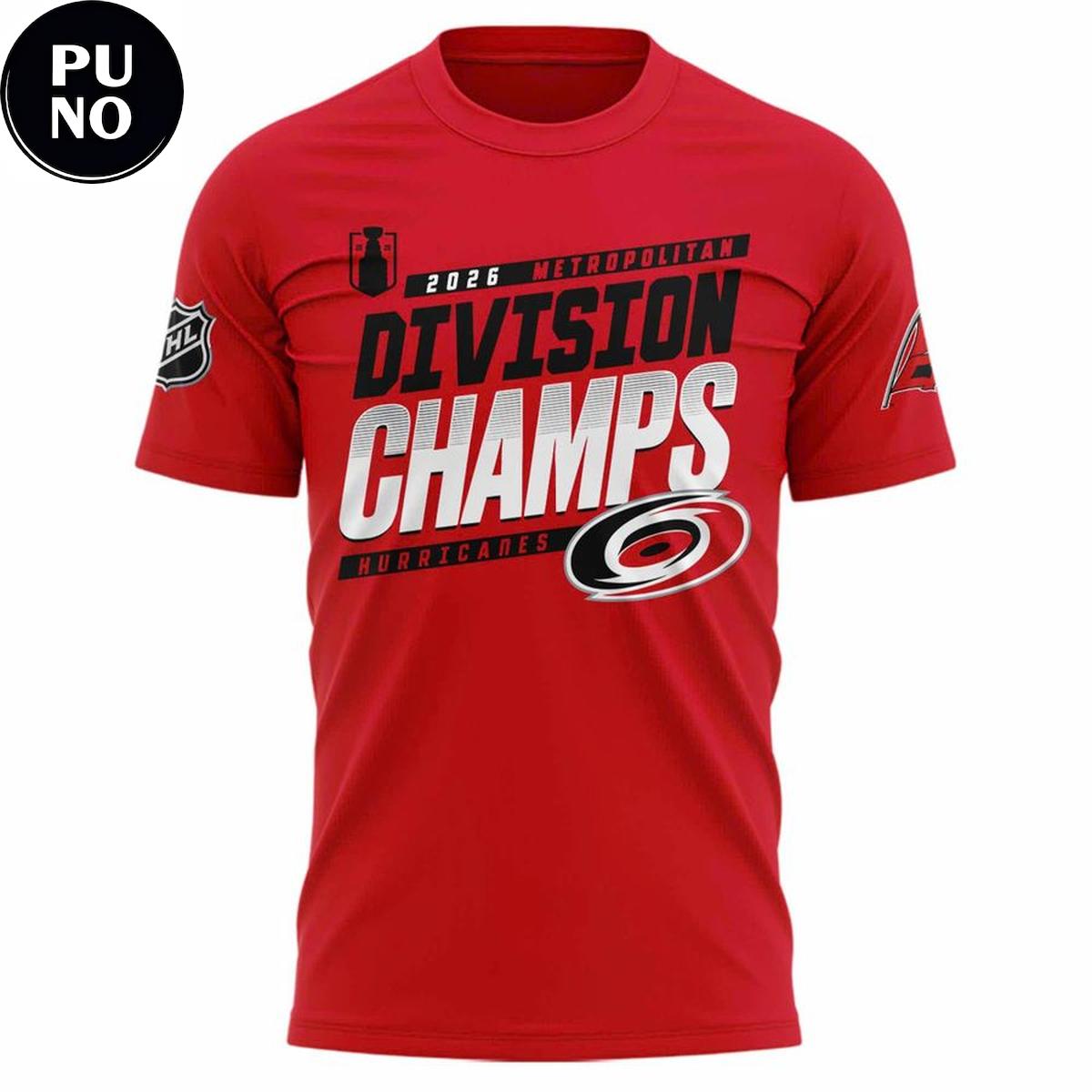 Carolina Hurricanes Metropolitan Division Champions 2026 Hoodie T-Shirt