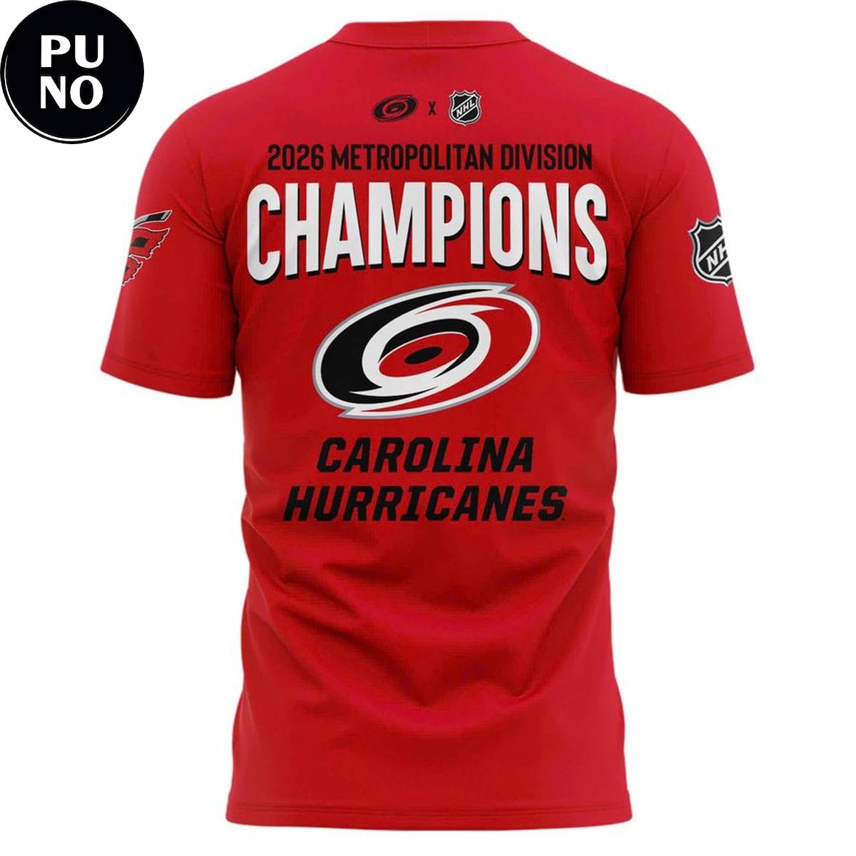 Carolina Hurricanes Metropolitan Division Champions 2026 Hoodie T-Shirt