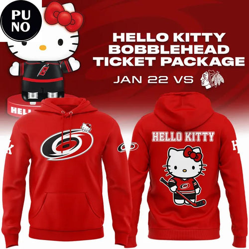 Carolina Hurricanes x Hello Kitty Bobblehead 2026 Hoodie