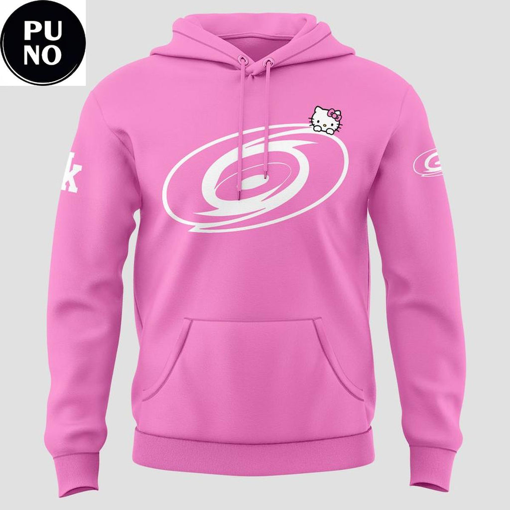 Carolina Hurricanes x Hello Kitty Night 2026 Pink Hoodie T-Shirt