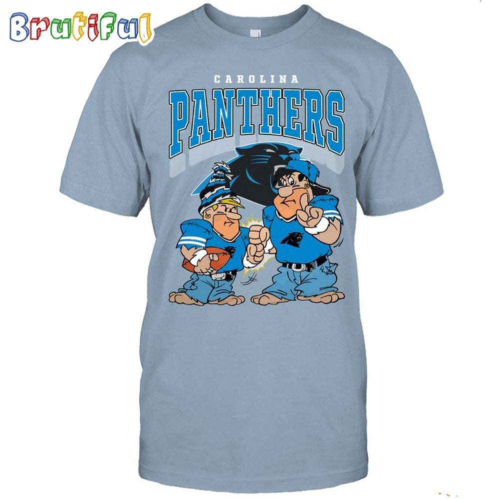 Carolina Panthers Flintstones Football T Shirt