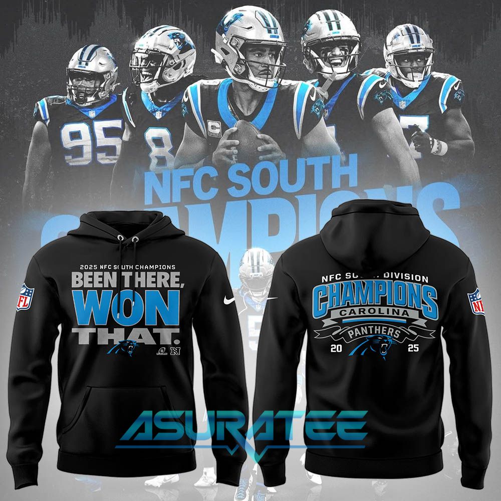 Carolina Panthers NFC South Champions “Been There Won That” Hoodie, Cap