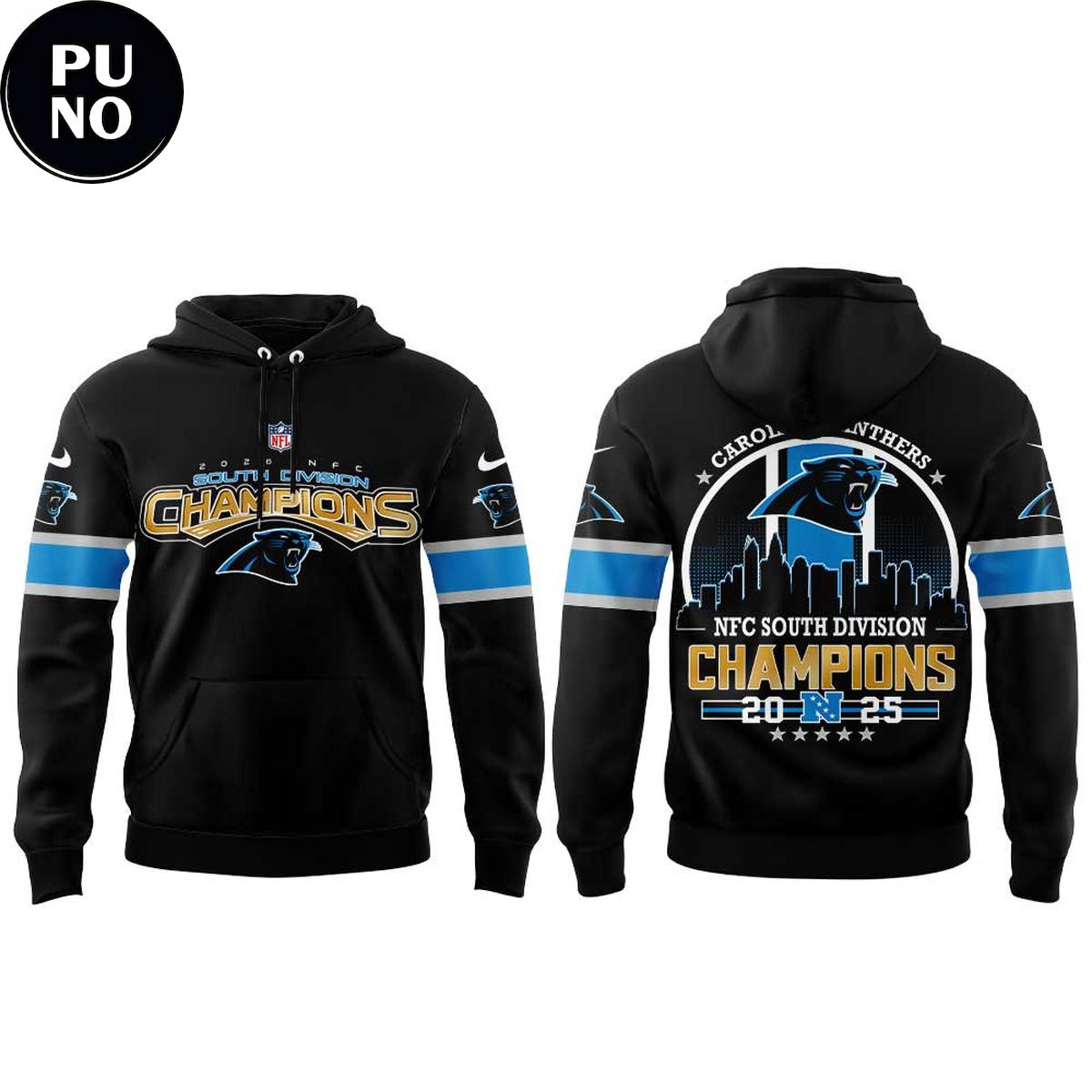 Carolina Panthers NFC South Division Champions 2025 Hoodie T-Shirt