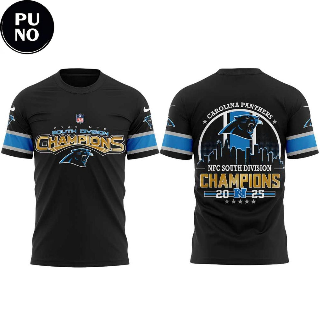 Carolina Panthers NFC South Division Champions 2025 Hoodie T-Shirt