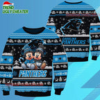 Carolina Panthers NFL Mickey Minnie Ugly Christmas Sweater