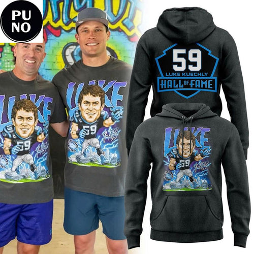 Carolina Panthers x Luke Kuechly 59 Hall of Fame Class of 2026 Hoodie T-Shirt