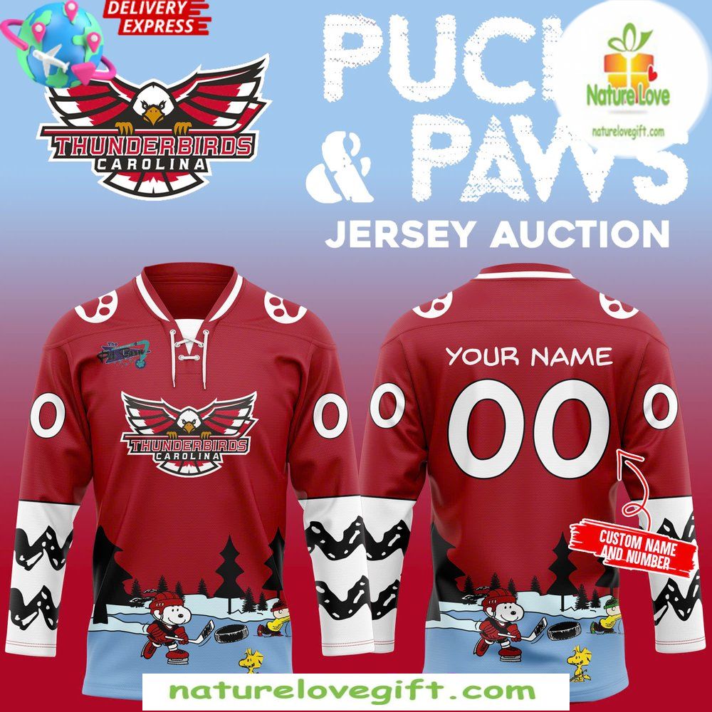 Carolina Thunderbirds 2026 Pucks and Paws Jersey