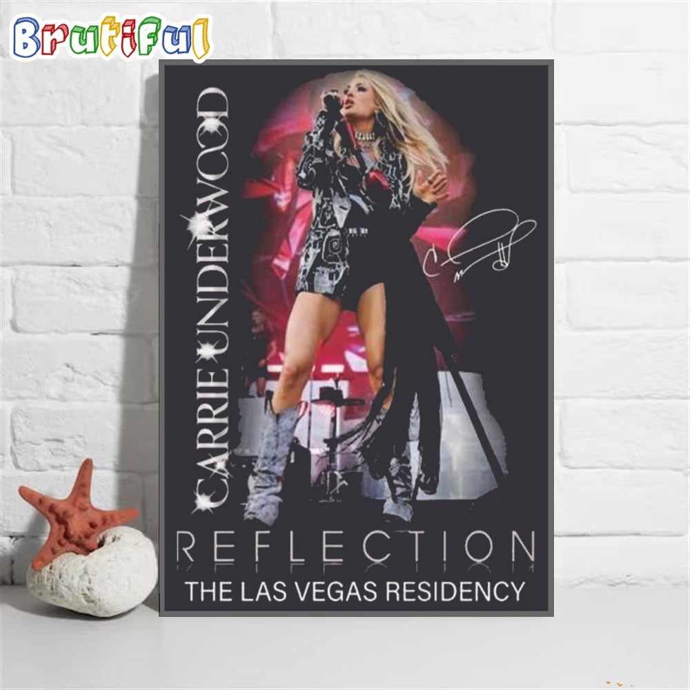 Carrie Underwood Reflection The Las Vegas Residency Signature Wall Art Poster Canvas