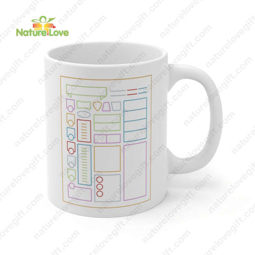 DnD Character Sheet Mug Dungeons and Dragons Gift