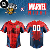 Charleston RiverDogs Marvel Night 2026 Spider-Man Personalized Baseball Jersey