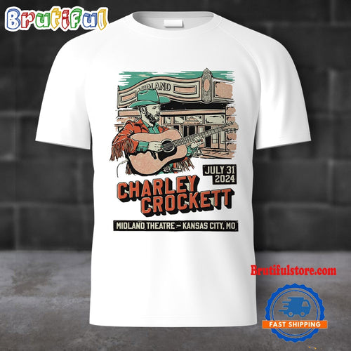 Charley Crockett July 31 2024 The Midland Kansas City MO T Shirt