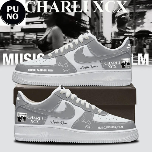 Charli XCX New Album Music, Fashion, Film 2026 Custom Name Air Force 1 Shoes